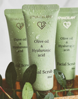 Ólífuolíu & Hýalúrónsýru Andlitsskrúbbur (30ml)