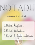 Retinol Nætur Rútína (3 vörur)